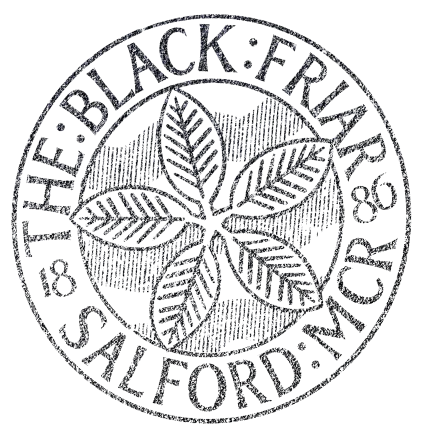 BLACK FRIAR Round Logo Black